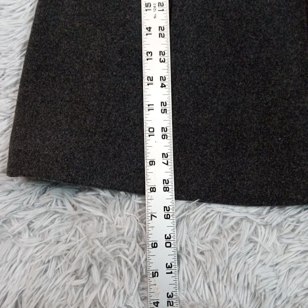 Fleet Street Womens Jacket Gray L Wool Blend Hood Pockets Lined Coat Career - Picture 9 of 14